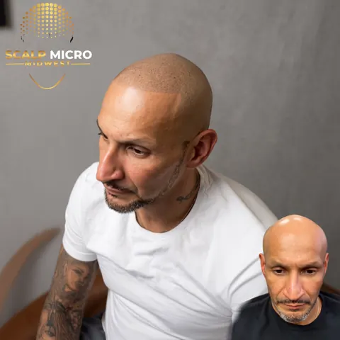 Scalp micropigmentation before and after